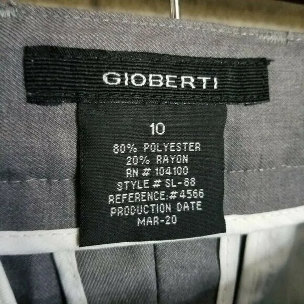 Gioberti Boys Size 10 Gray Solid Dress Pants - Picture 8 of 8